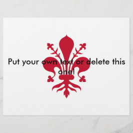 Vlieger met de vlag van Florence, Italië Flyer