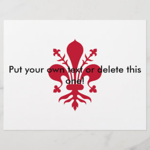 Vlieger met de vlag van Florence, Italië Flyer