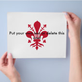 Vlieger met de vlag van Florence, Italië Flyer (Hand)