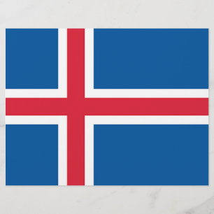 Vlieger met de vlag van IJsland Flyer