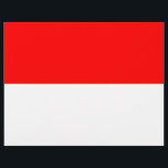 Vlieger met de vlag van Indonesië Flyer<br><div class="desc">Laat uw boodschap met nationale trots zien met deze opvallende flyer met de vlag van Indonesië. Ontworpen voor veelzijdigheid en impact, integreert deze flyer de iconische rood-over-witte tweekleur van de Indonesische vlag, hetzij als een levendige achtergrond of als een prominent visueel element. Of u nu een evenement promoot, belangrijke informatie...</div>