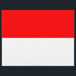 Vlieger met de vlag van Indonesië Flyer<br><div class="desc">Laat uw boodschap met nationale trots zien met deze opvallende flyer met de vlag van Indonesië. Ontworpen voor veelzijdigheid en impact, integreert deze flyer de iconische rood-over-witte tweekleur van de Indonesische vlag, hetzij als een levendige achtergrond of als een prominent visueel element. Of u nu een evenement promoot, belangrijke informatie...</div>