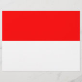 Vlieger met de vlag van Indonesië Flyer (Voorkant)