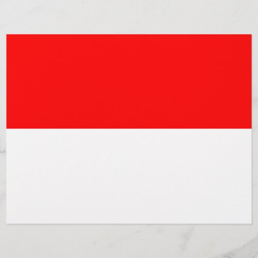 Vlieger met de vlag van Indonesië Flyer (Achterkant)