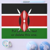 Vlieger met de vlag van Kenia Flyer (Enkel)
