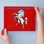 Vlieger met de vlag van Kent, Engeland Flyer (Hand)