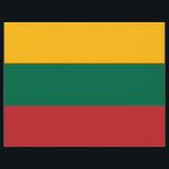 Vlieger met de vlag van Litouwen Flyer<br><div class="desc">Vier nationale trots en laat uw boodschap opvallen met deze levendige flyer met de vlag van Litouwen! Of u nu een cultureel evenement organiseert, een lokaal bedrijf promoot of gewoon informatie deelt met een patriottische twist, deze flyer biedt de perfecte mix van praktische bruikbaarheid en nationale identiteit. Het gedurfde ontwerp...</div>