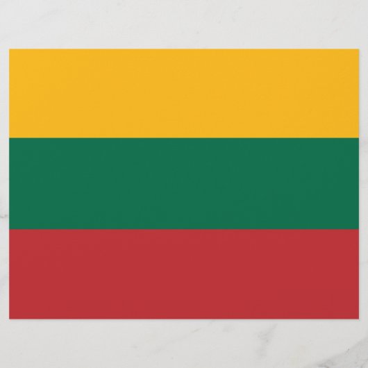 Vlieger met de vlag van Litouwen Flyer (Achterkant)