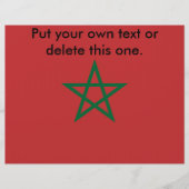Vlieger met de vlag van Marokko Flyer (Voorkant)
