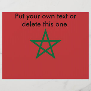 Vlieger met de vlag van Marokko Flyer