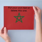 Vlieger met de vlag van Marokko Flyer (Hand)