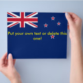 Vlieger met de vlag van Nieuw-Zeeland Flyer (Hand)