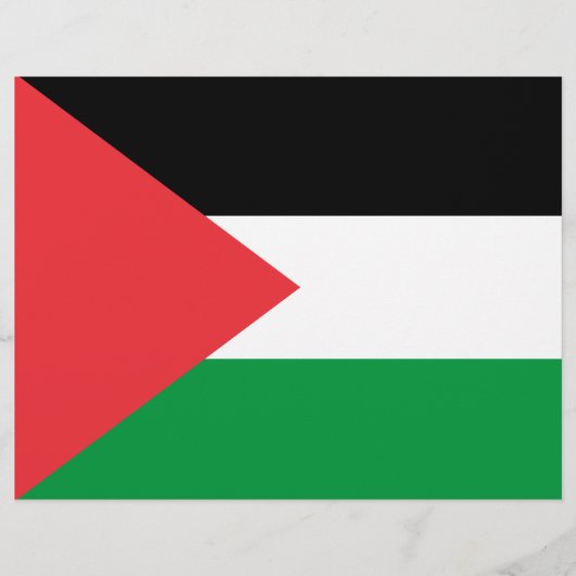 Vlieger met de vlag van Palestina Flyer (Voorkant)