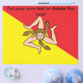 Vlieger met de vlag van Sicilië, Italië Flyer (Enkel)