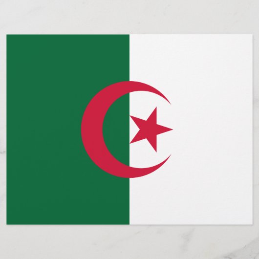 Vlieger met vlag van Algerije Flyer (Voorkant)