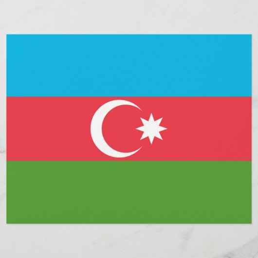 Vlieger met vlag van Azerbeidzjan Flyer (Achterkant)