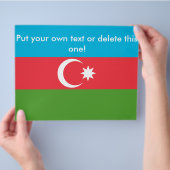Vlieger met vlag van Azerbeidzjan Flyer (Hand)