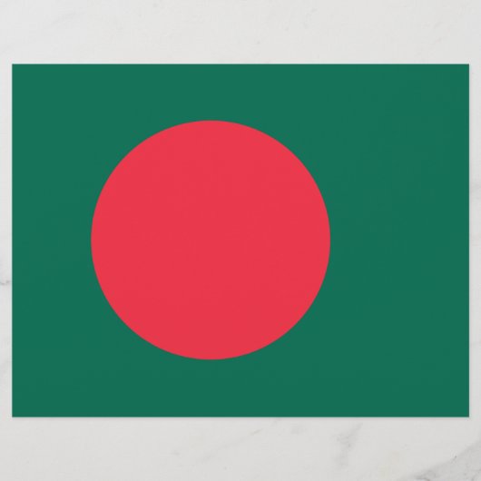 Vlieger met vlag van Bangladesh Flyer (Voorkant)