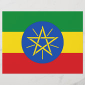 Vlieger met vlag van Ethiopië Flyer (Achterkant)