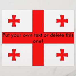 Vlieger met vlag van Georgië Flyer