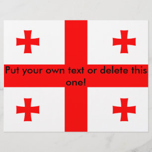 Vlieger met vlag van Georgië Flyer