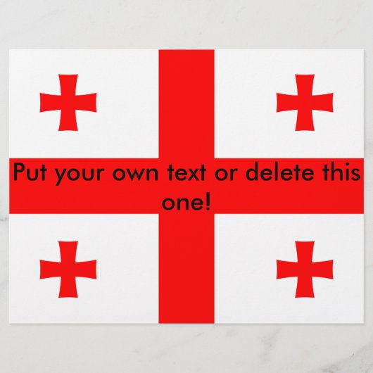 Vlieger met vlag van Georgië Flyer (Voorkant)