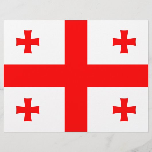 Vlieger met vlag van Georgië Flyer (Achterkant)