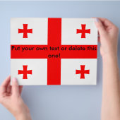 Vlieger met vlag van Georgië Flyer (Hand)