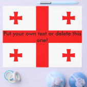 Vlieger met vlag van Georgië Flyer (Enkel)