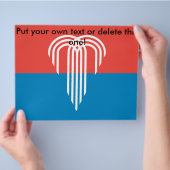 Vlieger met vlag van Kansas City, Missouri Flyer (Hand)