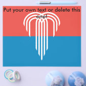 Vlieger met vlag van Kansas City, Missouri Flyer (Enkel)