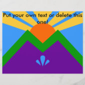 Vlieger met vlag van Manitou Springs, Colorado Flyer (Achterkant)