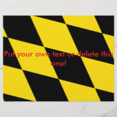 Vlieger met vlag van München, Beieren Flyer (Voorkant)