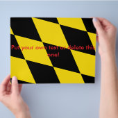 Vlieger met vlag van München, Beieren Flyer (Hand)