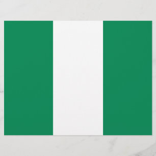 Vlieger met vlag van Nigeria Flyer