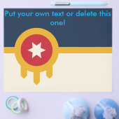 Vlieger met vlag van Tulsa, Oklahoma Flyer (Enkel)