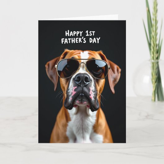 Vlieger Pup Vaderdag Kaart (Voorkant)