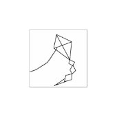 vlieger rubberen stempel (Afrduk)