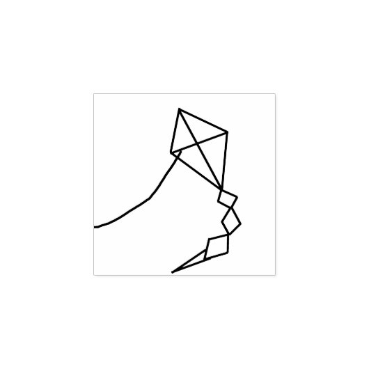 vlieger rubberen stempel (Afrduk)