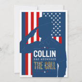 Vlieger Rustic Militair Afscheidsfeest Afscheidspa Kaart (Voorkant)