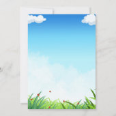 Vlieger verjaardagsuitnodiging kaart (Achterkant)