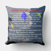 Vlieger Vliegende Wolken Gedicht PERSONALISEER NAA Kussen (Voorkant)