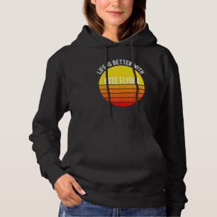 Vliegeren Het leven is beter met vliegeren Hoodie