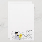 Vliegeren op een Windy Day Stationery Briefpapier (Voorkant / Achterkant)