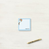 Vliegerpictogram lichtblauw post-it® notes (Op bureau)