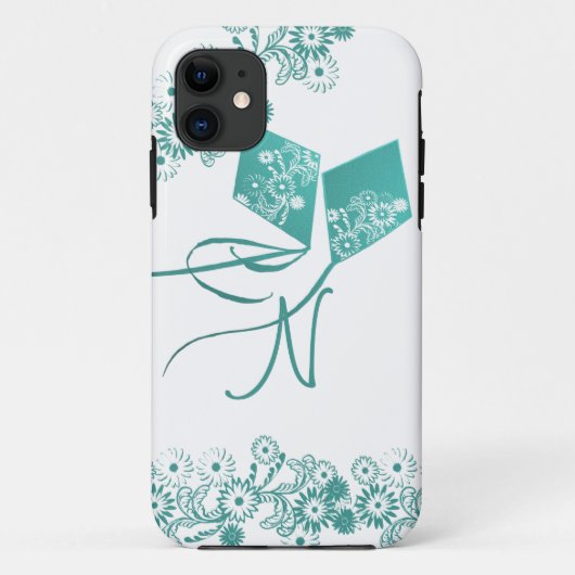 Vliegers met monogram Case-Mate iPhone case (Achterkant)