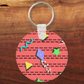 vliegers, sterren, driehoeken en zeeflijnen sleutelhanger (Voorkant)