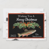 Vliegforel die je een prettige kerst geeft feestdagenkaart (Voorkant)