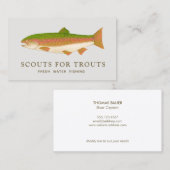Vliegforel FreshWater Vist Visitekaartje (Voorkant / Achterkant)