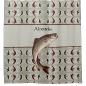  vliegforel voor de visserij op vliegen douchegordijn (Voorkant)